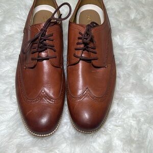 Cole Haan Men's Size US 13 M Grand.OS Brown Leather Wingtip Oxford Shoes C26471